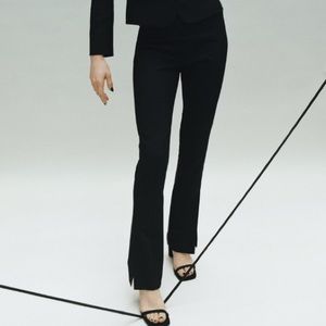 Zara high waisted split bottom pants